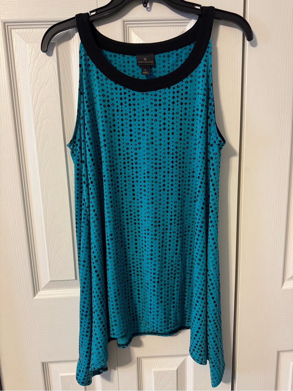 Worthington Teal Tank with Black Trim
